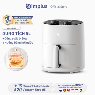 Nồi chiên không dầu Simplus dung tích lớn 5L KQZG013/009 - Bảo Hành 1 Năm 1 Đổi 1