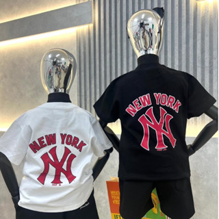 Áo Phông Trẻ Em MLB NY Chữ Đỏ Unisex YAMI KIDS Cho Bé Trai, Bé Gái, Gia Đình Chất Liệu Cotton Co Giãn Thoáng Mát