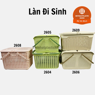 Làn Đi Sinh Việt Nhật Đa Năng Có Nắp Mở Rộng Tiện Lợi, Giỏ đựng đồ sơ sinh cho bé size to