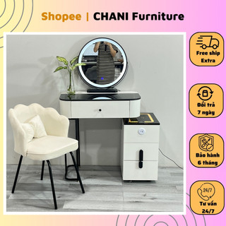  Bàn trang điểm bàn phấn nhập khẩu thông minh có loa sạc bàn 70cm gương gấu - TN25 