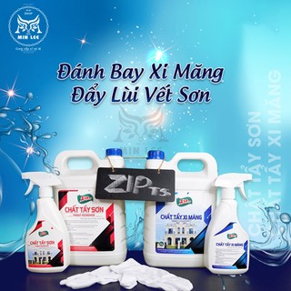 Chất tẩy sơn Zippro 5lít, Tẩy sơn trên cửa nhôm, tẩy bã băng keo trên kính