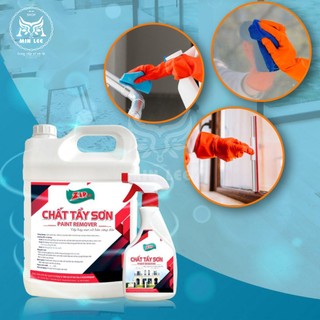 Chất tẩy sơn Zippro 5lít, Tẩy sơn trên cửa nhôm, tẩy bã băng keo trên kính