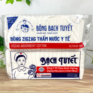 Bông Zigzag Bông Bạch Tuyết 100g/ gói ( 9x5 )