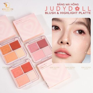   TẶNG MÚT JUDYDOLL  JUDYDOLL BẢNG PHẤN MÁ HỒNG VÀ HIGHLIGHT BẮT SÁNG JUDY DOLL 