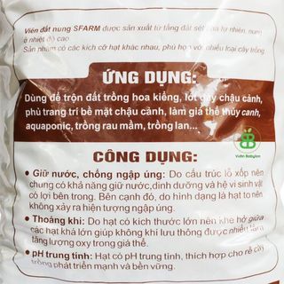 Viên đất nung SFARM (sỏi nhẹ) 5-10mm - Túi 5dm3