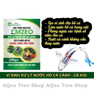 Chế phẩm xử lý nước hồ cá bị đục, xanh, rêu, vàng (emzeo cá cảnh)