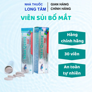 Bổ Mắt Nhãn Quang Plus Dạng Viên Sủi Tăng Cường Thị Lực Mắt Chống Mỏi Mắt Chảy Nước Mắt