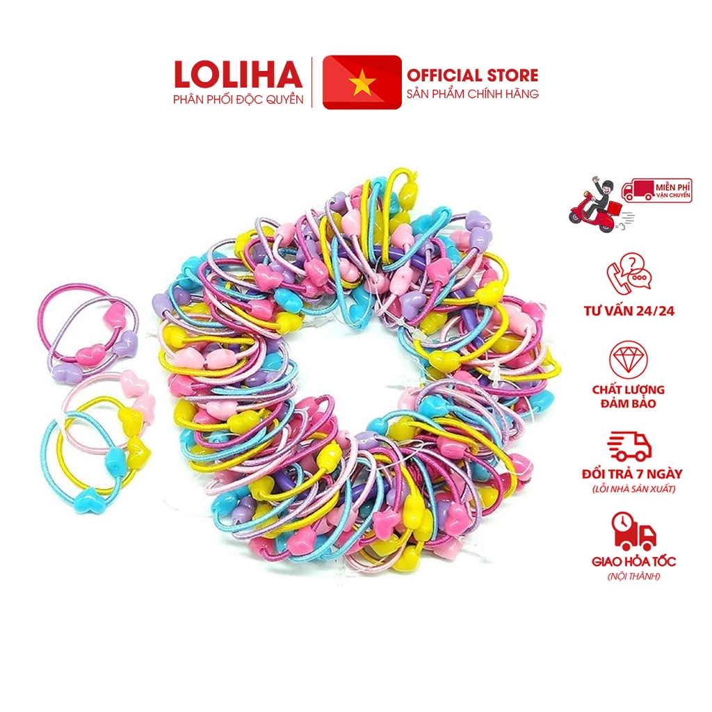 🏵️FREESHIP🏵️ Combo 5 túi 50 chun buộc tóc cho bé