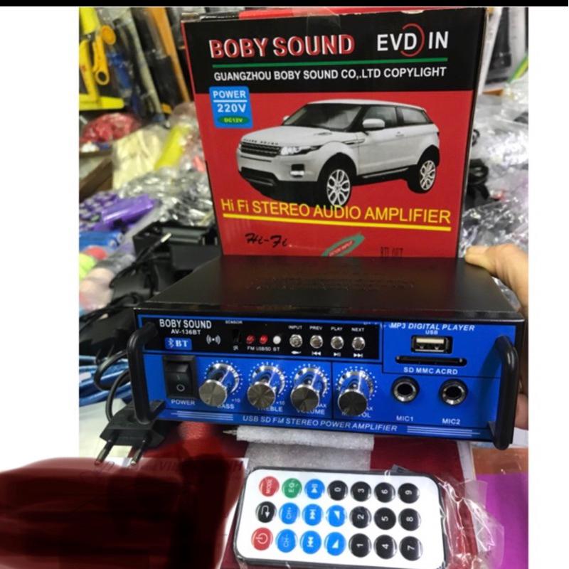 Ampli Blutooth WXF AV-136BT