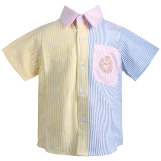 Áo Sơ Mi Unisex Thêu Logo Cho Bé Chaiko House