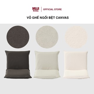 Vỏ ghế ngồi bệt canvas muji