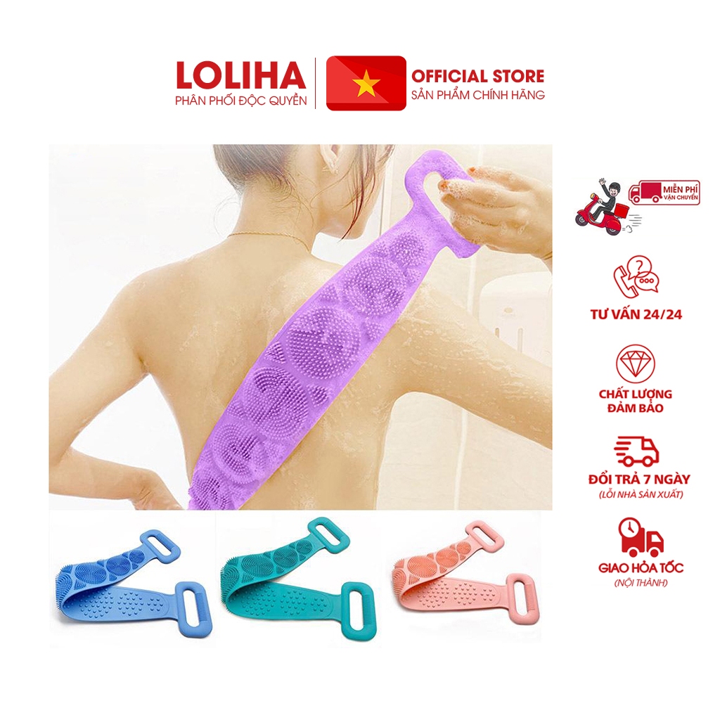 🏵️FREESHIP🏵️ Combo 5 Dây cọ lưng 2 mặt silicon