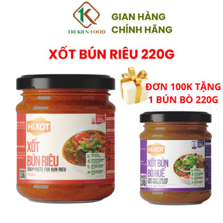 Xốt bún riêu hixot hũ 220gram, nấu bún riêu cua/ tôm, lẩu riêu