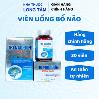 Viên Uống Bổ Não Trí Não Đơn Hoa Sao Cải Thiện Trí Nhớ Tăng Tuần Hoàn Máu Não Giảm Nguy Cơ Tai Biến