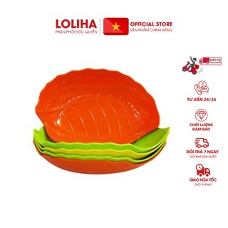 🏵️FREESHIP🏵️ Combo 5 Đĩa nhựa hình lá cây Việt Nhật