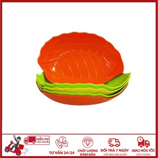 🏵️FREESHIP🏵️ Combo 5 Đĩa nhựa hình lá cây Việt Nhật