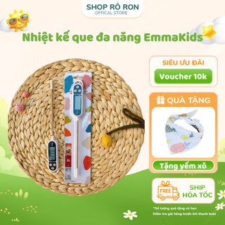 [Chính hãng] Nhiệt kế que đa năng EMMA KIDS - Que đo sữa cháo nước cho bé có màn hình LCD - Shop Rô Ron