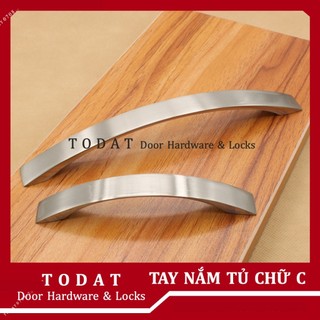 Tay nắm tủ chữ c - tay c dẹp ms 6601