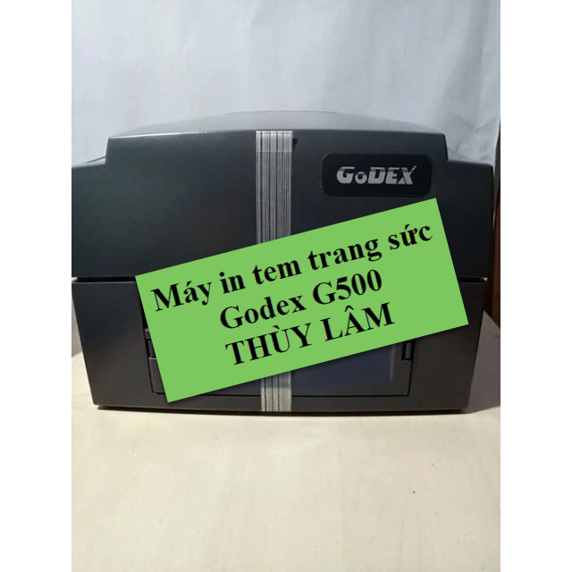 Máy in tem vàng bạc trang sức Godex G500, 1 mực resin, 1 tem pvc bóng