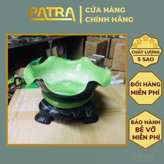 Bát sen thả hoa, bát tụ lộc, đồ thờ cúng gốm sứ đề ban thần tài hút tài lộc chiêu tài