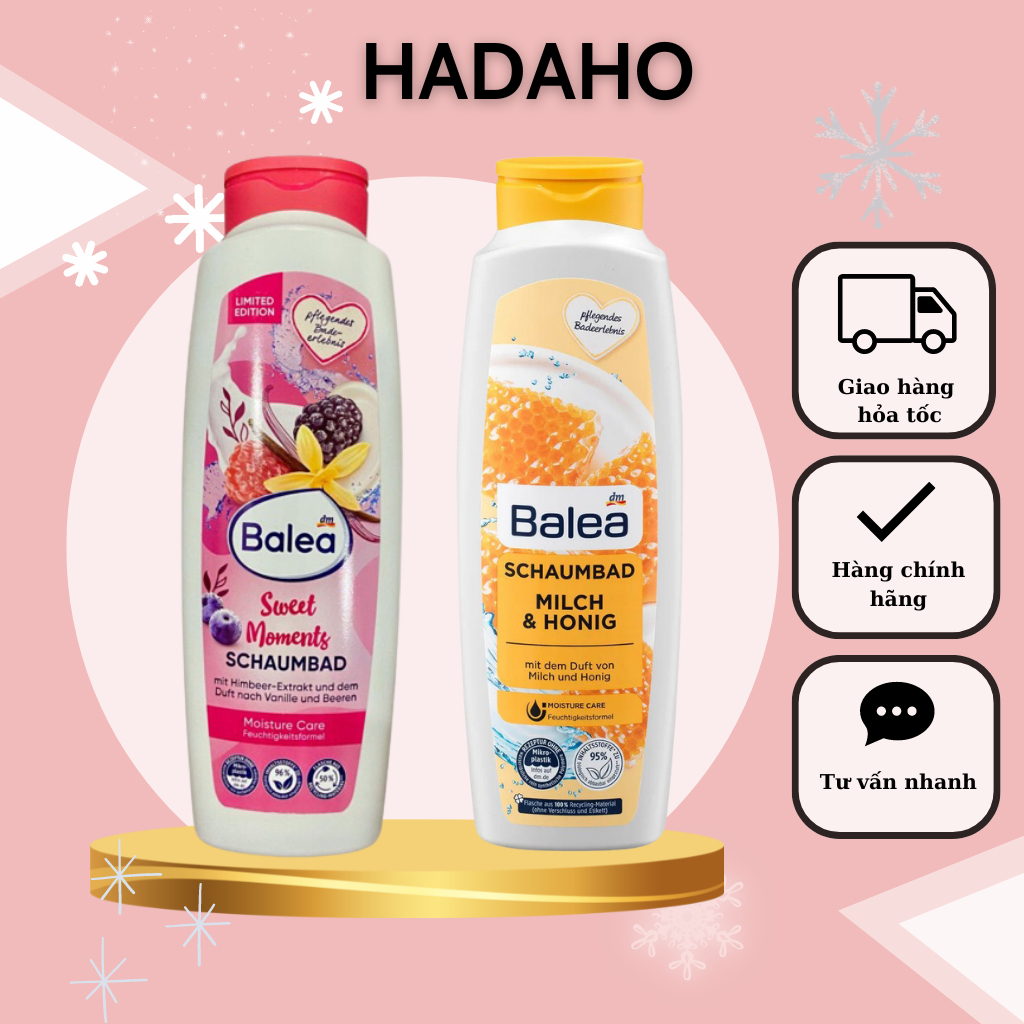 Sữa Tắm Balea dưỡng da, cung cấp độ ẩm giúp da khít lỗ chân lông mà mềm mịn 750ml- Đức