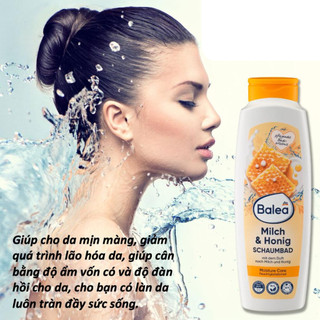Sữa Tắm Balea dưỡng da, cung cấp độ ẩm giúp da khít lỗ chân lông mà mềm mịn 750ml- Đức
