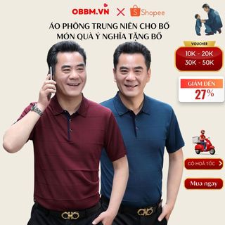 áo phông trung niên cao cấp cho bố cho ông (ms160+479) cực mềm mát
