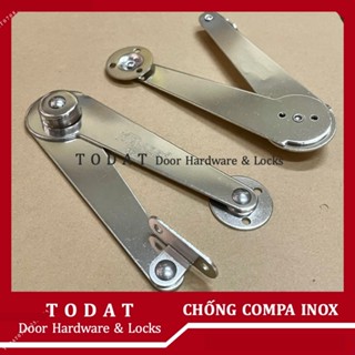 [Nancb] Chống Cửa Compa INOX Bản Lớn (1 cặp)