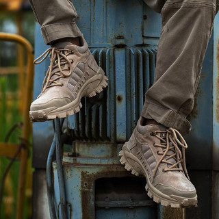 Giày bảo hộ lao động DINGGU da bò lộn siêu bền, chống va đập, đế lót kevlar chống đâm xuyên, chống trượt,