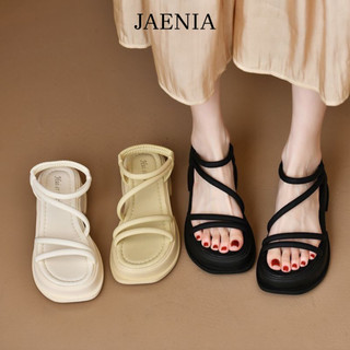  Giày sandal nữ đi học có quai hậu nhiều màu đế cao 5 phân kiểu ulzzang giá rẻ JAENIA SD003 