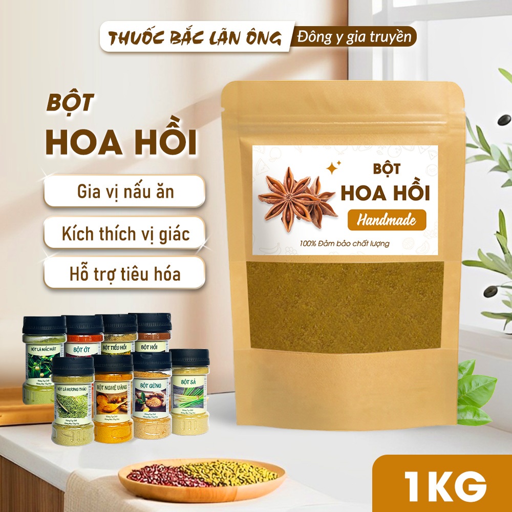 Bột Hoa Hồi 1kg (Bột Đại Hồi)