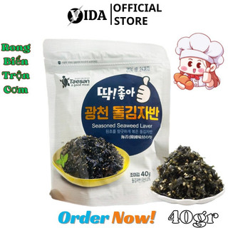 Rong biển ăn liền kim vụn trộn cơm hàn quốc túi zip 50g vị dầu oliu có vừng-rong biển vụn rắc cơm ăn liền sp002162