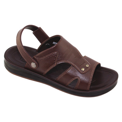 Sandal đế bằng nam Bita's SUM.122 (Nâu + Đen + Vàng bò)
