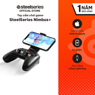 Tay cầm chơi game không dây SteelSeries Nimbus+ màu đen, pin đến 50H, tương thích các thiết bị Apple, bảo hành 1 năm