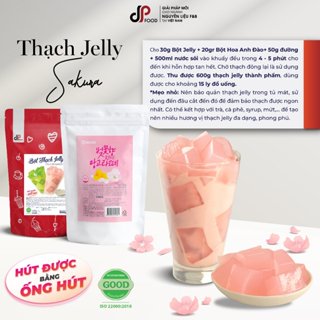 Bột Jelly DPFOOD - Gói 500G - Làm Thạch Hút, Topping Trà Sữa, Trà Trái Cây, Thạch Freeze Đá Xay,...
