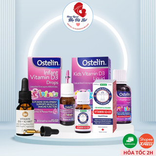 Tổng hợp các loại vitamin d3 cho bé d3 k2 mk7 canada, đức, vitamin d3 ostelin liquid, drops của úc