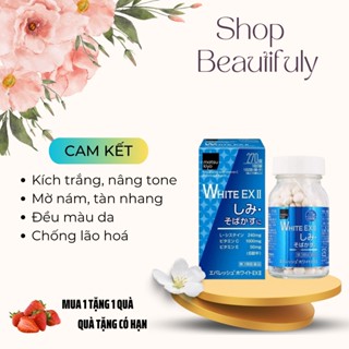 Trắng da White EX dưỡng trắng da mặt body mờ nám tàn nhang chống lão hoá nâng từ 2-4 tone da cam kết an toàn hiệu quả