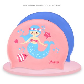 Mũ bơi Silicone cho bé trai, bé gái, chống nước, co giãn tốt, ôm gọn đầu, bảo vệ tóc cho bé | MM01