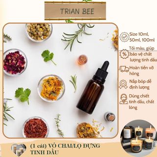 vỏ chai đựng tinh dầu 10ml, 50ml, 100ml, lọ thủy tinh nắp bóp