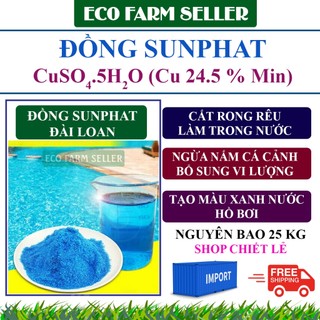 500gr đồng sulfat đài loan cuso4 - phèn xanh xử lý nước hồ bơi - bể cá - ao tôm