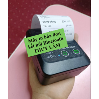 Máy in hóa đơn Mini không dây MP583, Máy in bill Bluetooth khổ k57mm, Máy in di động cầm tay kết nối điện thoại