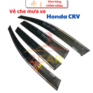 Vè Che Mưa Xe Honda CRV 2007 - 2012- 2021, 2022, 2023 Chỉ Mạ Crom Cao Cấp, vè chắn mưa CRV