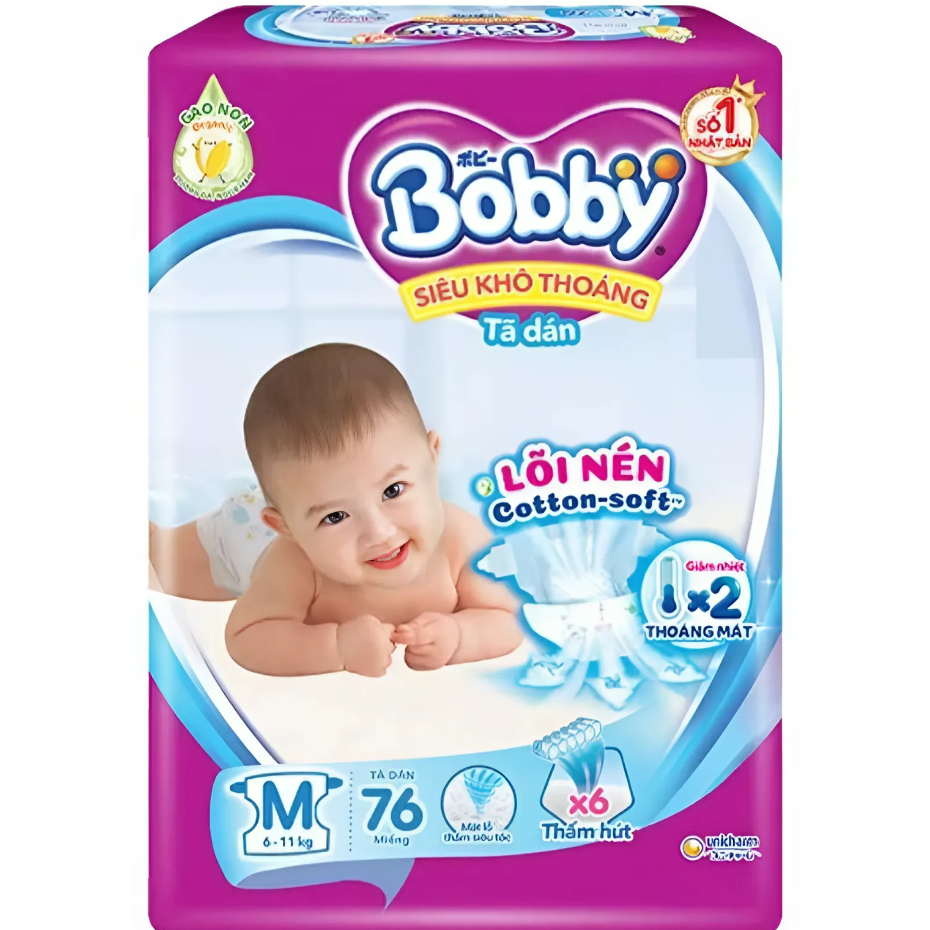 Tả/bỉm dán Bobby M76