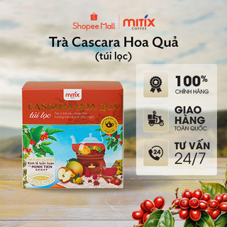 Trà túi lọc Mitix Cascara hoa quả 24gr ( 12 gói x 2gr)