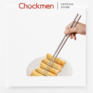 Đũa dài chockmen inox cao cấp chống trơn trượt đũa chiên xào nấu