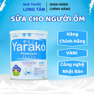 Sữa Cho Người Ốm YARAKO PREMIUM SURE Giúp Hỗ Trợ Sức Khỏe Người Mới Ốm Dậy Trước Và Sau Phẫu Thuật