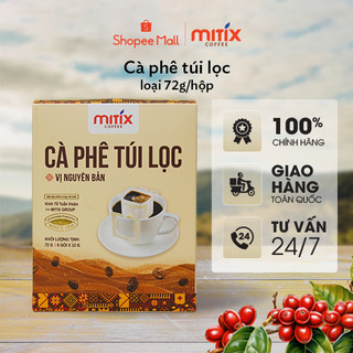 Cà phê túi lọc Mitix hộp 72g (6 gói x 12g)