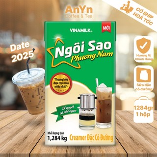 Hộp sữa đặc Ngôi Sao Phương Nam xanh hộp giấy lớn 1,284 kg