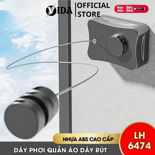 Dây phơi quần áo dây rút vô hình lh-6474 treo trong phòng tắm ngoài ban công ngoài trời dài tới 5.1m sp412325983