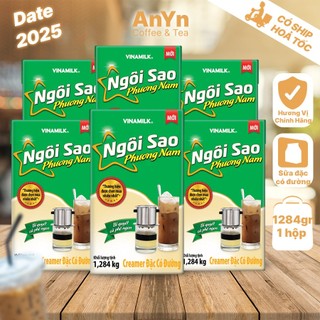 Combo 6 hộp sữa đăc Ngôi Sao Phương Nam xanh lớn hộp 1,284 kg